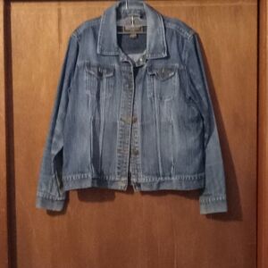 Eddie Bauer Womens Stylish Blue Denim Jacket